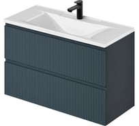 Подвесная тумба с раковиной ИТАНА kate 100 987x438x640 антрацит 4657792957553