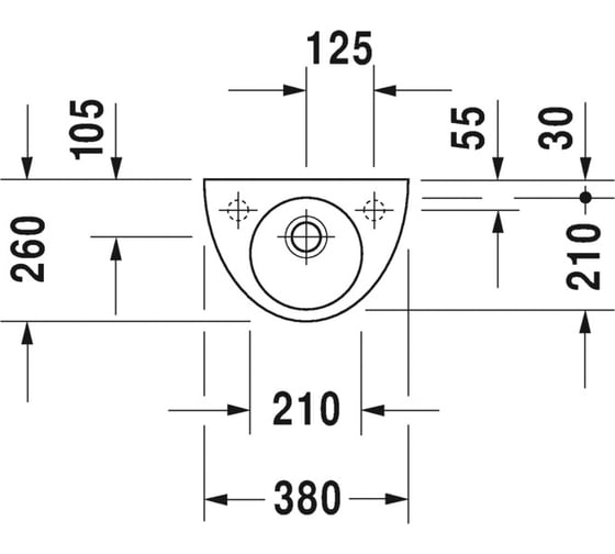 Раковина Duravit STARСK 2 0761380000 00000004272