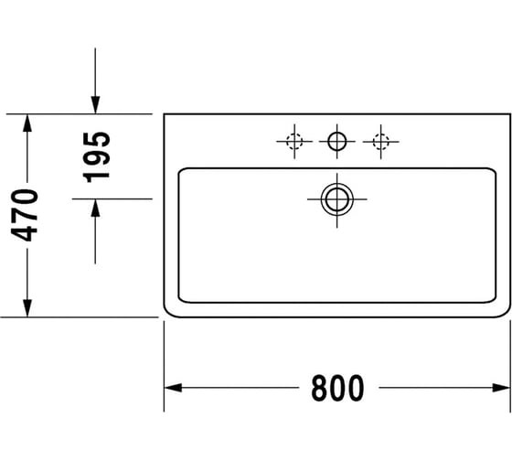 Раковина для мебели Duravit VERO 0454800000 00000004195