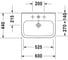 Раковина с переливом Duravit DURASTYLE 2319600000 00000029840 8