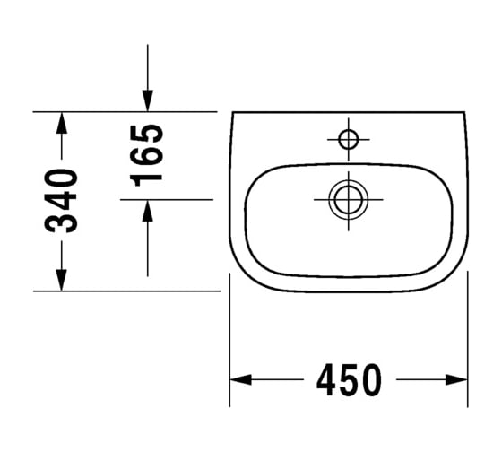 Раковина Duravit D-CODE 0705450000 00000004264