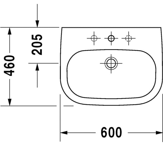 Раковина Duravit D-Code 2310600000 00000004515