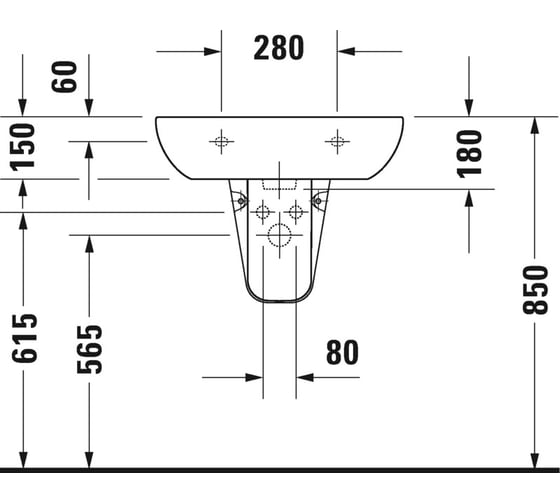 Раковина Duravit D-Code 2310600000 00000004515