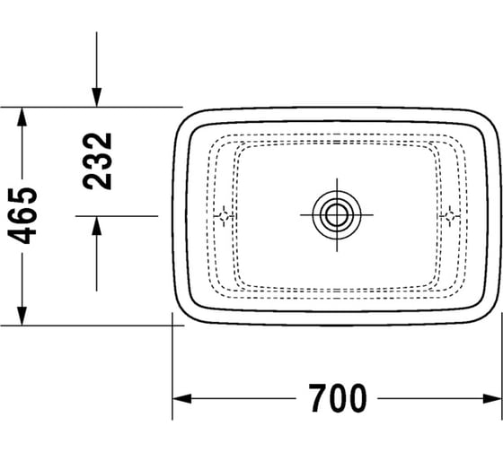 Накладная раковина Duravit PURAVIDA 0369700000 00000004079