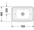 Накладная раковина Duravit PURAVIDA 0369700000 00000004079 2