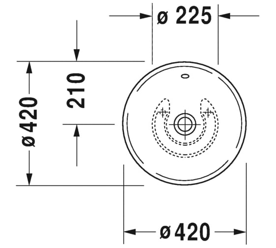 Раковина для мебели Duravit BACINO 0325420000 00000004046