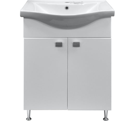 Комплект Loranto тумба София 60 с раковиной Basic 60 (600x820x460) 00079242