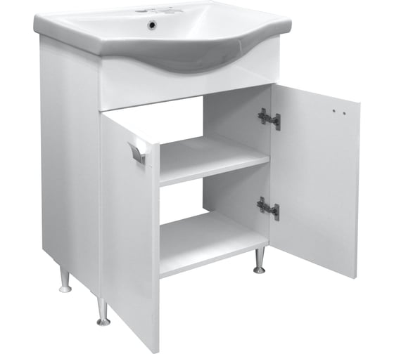 Комплект Loranto тумба София 60 с раковиной Basic 60 (600x820x460) 00079242