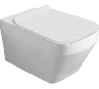 Подвесной безободковый унитаз Simas Baden Baden 56x36 см с креплением F85, цвет белый 00076704