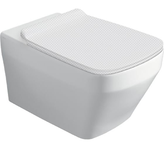 Подвесной безободковый унитаз Simas Baden Baden 56x36 см с креплением F85, цвет белый 00076704