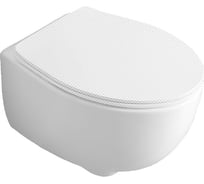 Подвесной безободковый унитаз Simas Bormio 52x35 см с креплением F85, цвет белый 00076687