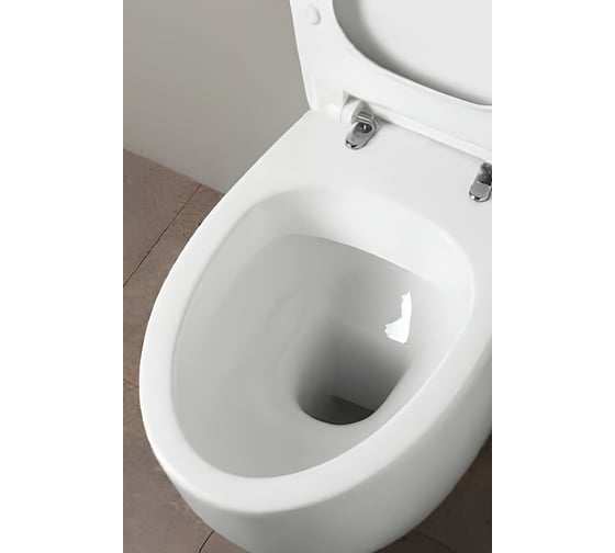 Подвесной безободковый унитаз Simas Bormio 52x35 см с креплением F85, цвет белый 00076687