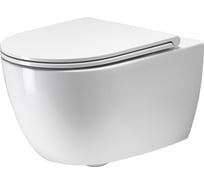Подвесной безободковый унитаз Simas Trevi 37x56 см с креплением F85, цвет белый 00084319