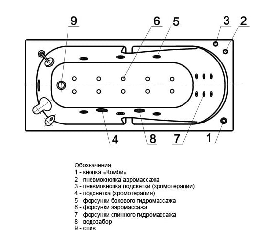 Прямоугольная ванна AQUATEK Лея 00000047984