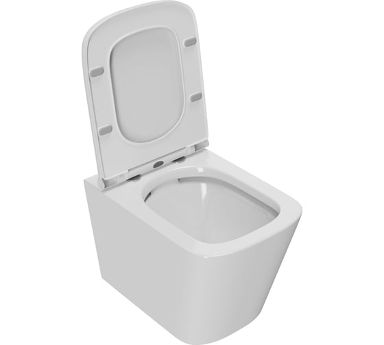 Комплект Bauedge BAU 6 в 1: инсталляция Loranto с белой клавишей, унитаз безободковый Bau Stil PRO, сиденье микролифт 4501-7310-NS0001-PRO