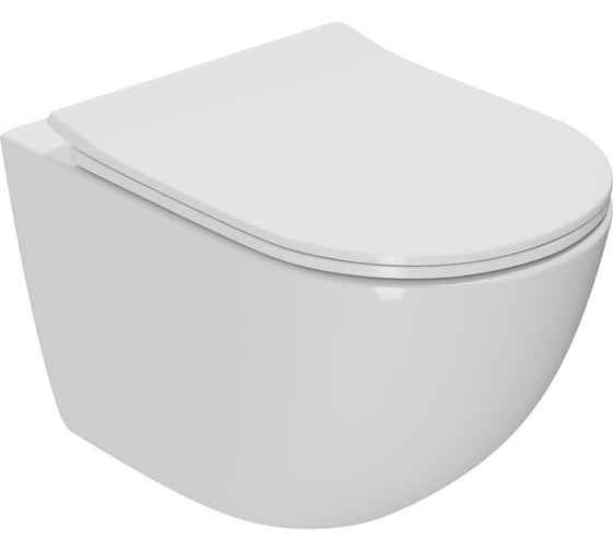 Комплект 6 в 1 Bauedge BAU инсталляция BAU Aquanika, унитаз безободковый Bau Dream PRO-2, сиденье микролифт, прямоугольная белая клавиша 10.702.450.00.00-Q00006-NL0002-PRO