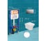 Комплект 6 в 1 Bauedge BAU инсталляция BAU Aquanika, унитаз безободковый Bau Spectrum PRO, сиденье микролифт, круглая хромированная клавиша 10.702.450.00.00-01.02.19-NP0001-PRO 6