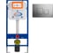 Комплект 6 в 1 Bauedge BAU инсталляция BAU Aquanika, унитаз безободковый Bau Dream PRO, сиденье дюропласт микролифт, квадратная хромированная клавиша 10.702.450.00.00-01.02.09-NL0001-PRO 7