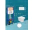 Комплект 6 в 1 Bauedge BAU инсталляция BAU Aquanika, унитаз безободковый Bau Spectrum PRO, сиденье микролифт, прямоугольная белая клавиша 10.702.450.00.00-Q00006-NP0001-PRO 6