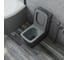 Напольный безободковый унитаз Bauedge Bau Stil Hurricane-2, торнадо обратного потока, усиленное быстросъемное сиденье дюропласт микролифт, темно-серый матовый BS0005-HQ2-DG 4