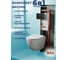 Комплект Bauedge BAU 6 в 1: инсталляция BAU PRO, унитаз подвесной безободковый Bau Dream PRO-2, сиденье быстросъемное микролифт, клавиша из стекла BAU Dream, черная Q111300-NL0002-PRO-Q00011 2