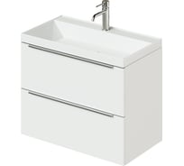 Тумба с раковиной ИТАНА подвесная city 80 800x451x649 белый глянец 4657792959618