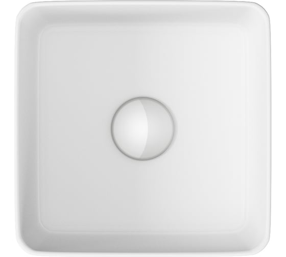 Накладная квадратная раковина Bauedge BAU Hotel mini 24x24, белая BH1003 1