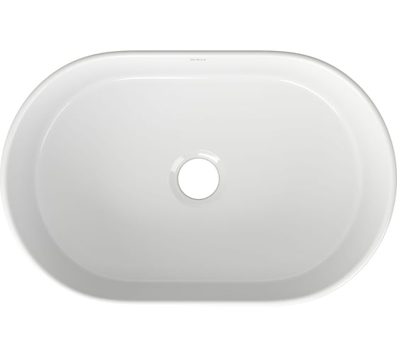 Овальная накладная раковина Bauedge BAU Nimb 56x36, белая SN1004