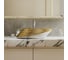 Овальная накладная раковина Bauedge BAU Nimb Gold 52x38, на столешницу, санфарфор, белая/брашированое золото SN1005G 5