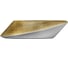Овальная накладная раковина Bauedge BAU Nimb Gold 52x38, на столешницу, санфарфор, белая/брашированое золото SN1005G 6