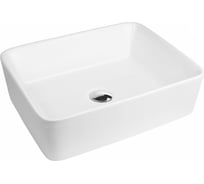 Прямоугольная накладная раковина Bauedge BAU Hotel 48x37, белая BH1002