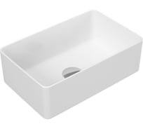 Прямоугольная накладная раковина Bauedge BAU Hotel mini 37x23, белая SH1005