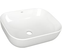 Прямоугольная накладная раковина Bauedge BAU Stil PRO 50x40, белая NQ0003-PRO