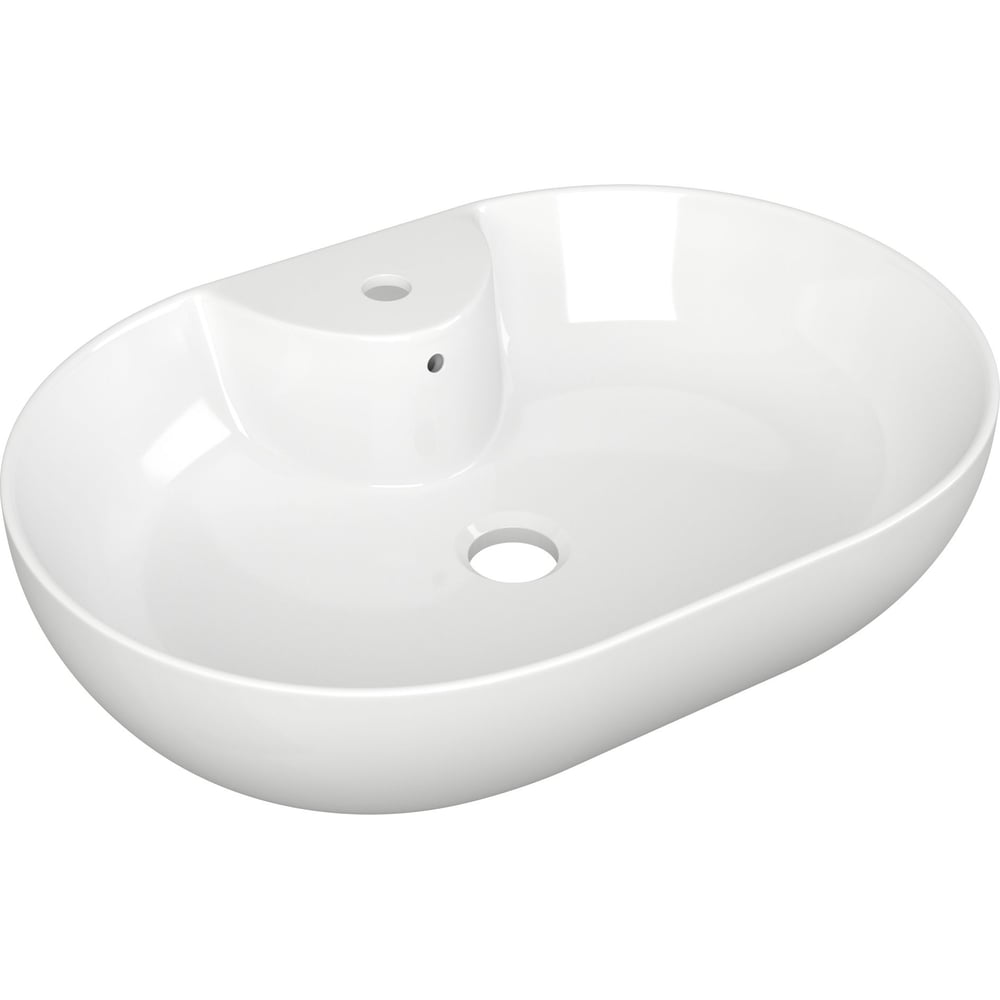 Овальная накладная раковина Bauedge BAU Nimb 60x42, с отверстием под ...