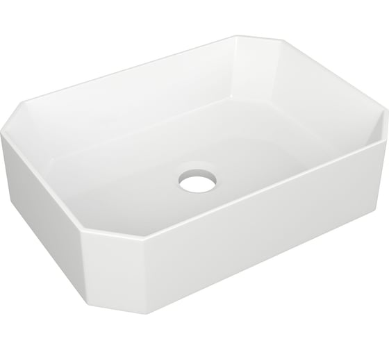 Накладная прямоугольная раковина Bauedge BAU Hotel 51x37, белая NH1007 1