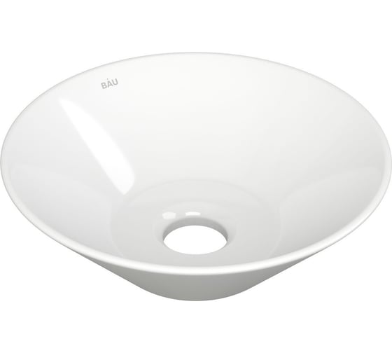 Накладная круглая раковина чаша Bauedge BAU Dream D43, белая SL1003