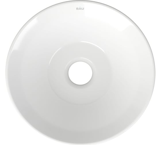 Накладная круглая раковина чаша Bauedge BAU Dream D43, белая SL1003