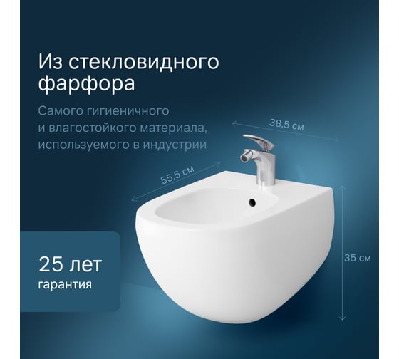 Подвесное биде AM.PM Sensation C303411WH