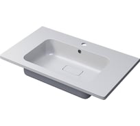 Раковина для ванной Uperwood полувстраиваемая Lagoon_80 см, прямоугольная, белая  35480000003