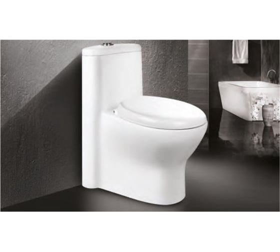 Унитаз моноблок MORVARID Parmida Mono Block фарфор 72 см 2136372