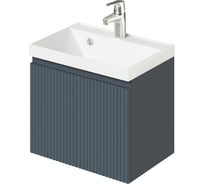 Подвесная тумба с раковиной ИТАНА kate 50 494x344x448 1я Антрацит 4657810333055