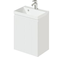 Подвесная тумба с раковиной ИТАНА kate 50, распашная, 494x344x648 Бланж 4657810333109