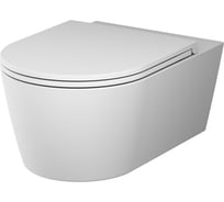 Подвесной унитаз AM.PM Func FlashClean 54 см, с сиденьем микролифт, бел мат C8F1701MWSC