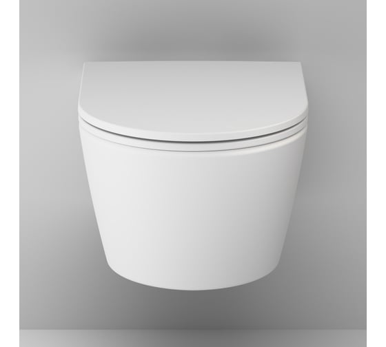 Func подвесной унитаз 49 см FlashClean с сиденьем микролифт, бел мат AM.PM C8F1700MWSC