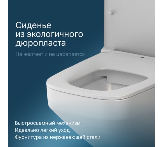 Подвесной унитаз AM.PM Inspire V2.0 FlashClean с сиденьем микролифт, бел мат C50A1700MWSC