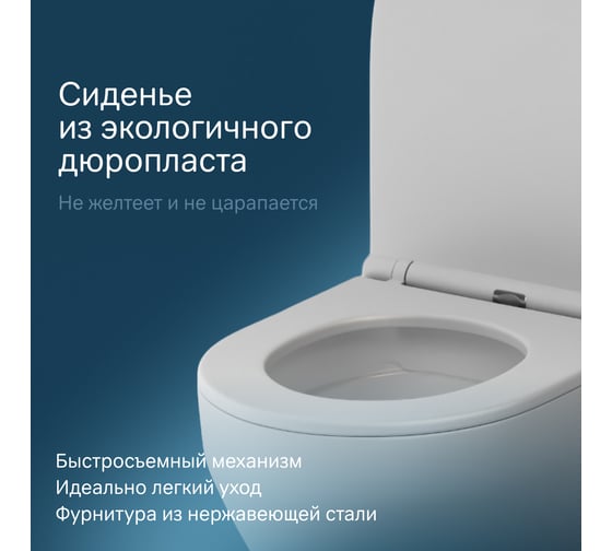 Подвесной унитаз AM.PM Spirit V2.0 FlashClean с сиденьем микролифт, бел мат C701700MWSC