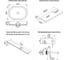 Раковина-столешница с чашей справа Wellsee Le.premier в наборе 5 в 1: раковина из камня со столешницей 130 см, кронштейны для подвесного монтажа, смеситель (розовое золото) 202003933 10