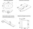 Раковина-столешница Wellsee Le.huit.mars в наборе 4 в 1: каменная раковина со столешницей 80 см в матовом белом цвете, кронштейны для подвесного монтажа, смеситель (матовый белый) 202001952 10