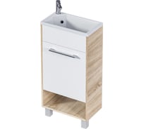 Тумба с раковиной в ванную 1Marka Lira 40 см напольная Дуб Сонома L У85922