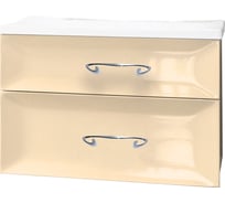 Тумба с раковиной Marka One Delice 75П 2 выдвижных ящика, Vanilla У71292